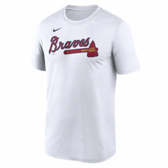 White Atlanta Braves Nike New Legend Wordmark Dri-FIT T-Shirt