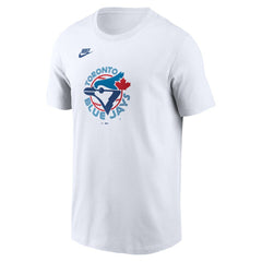 White Toronto Blue Jays Nike Cooperstown Collection Logo T-Shirt