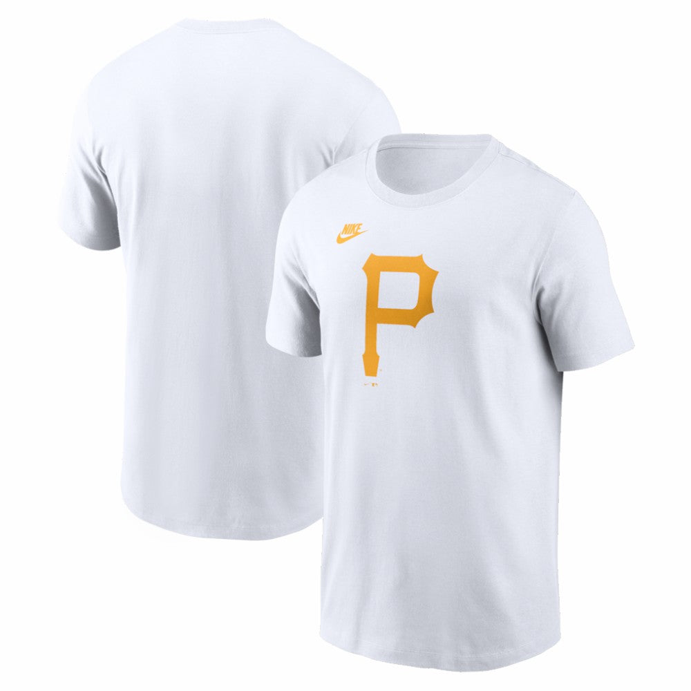 White Pittsburgh Pirates Nike Cooperstown Collection Logo T-Shirt