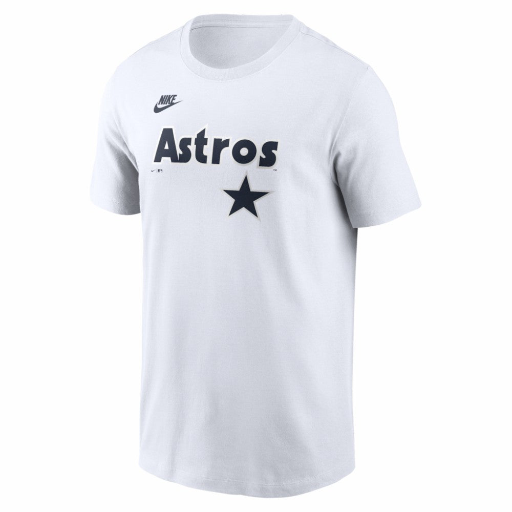 White Houston Astros Nike Cooperstown Collection Logo T-Shirt