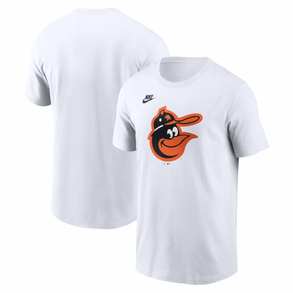 White Baltimore Orioles Nike Cooperstown Collection Logo T-Shirt
