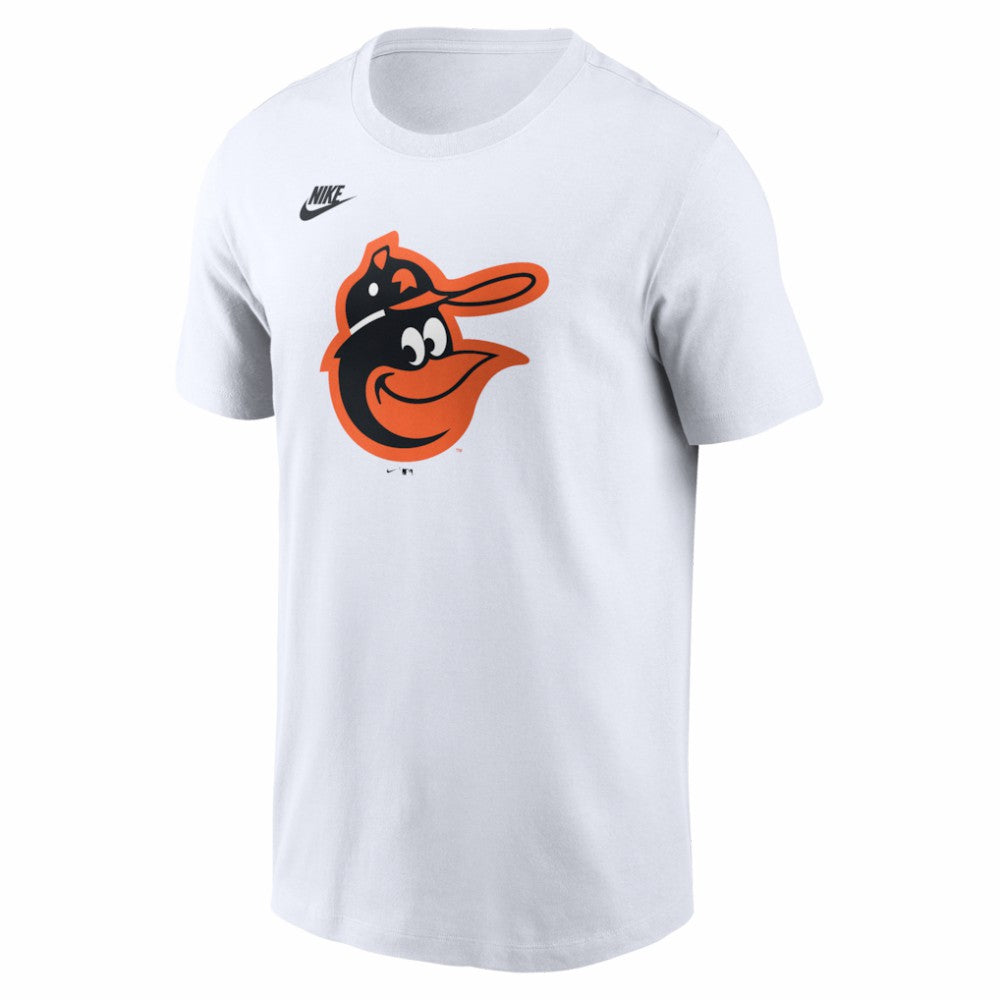 White Baltimore Orioles Nike Cooperstown Collection Logo T-Shirt