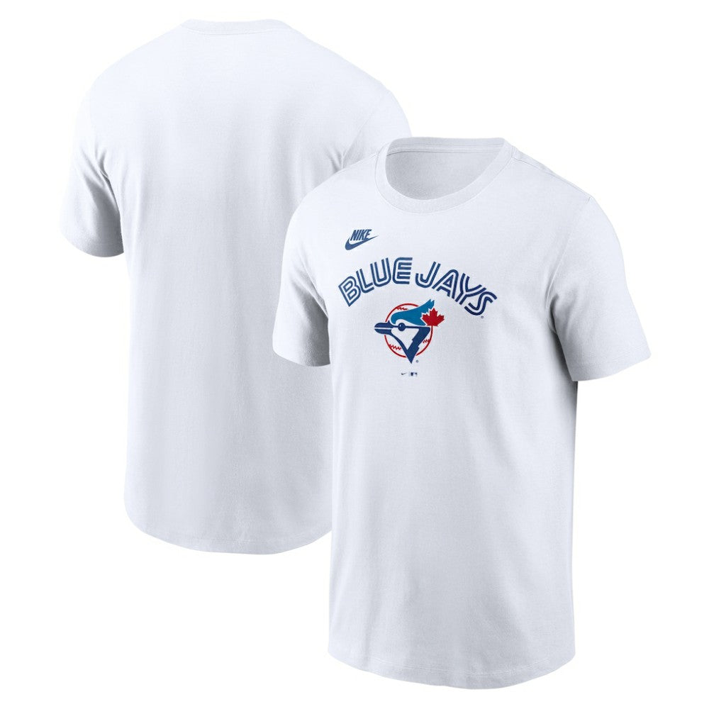 White Toronto Blue Jays Nike Cooperstown Collection Wordmark T-Shirt