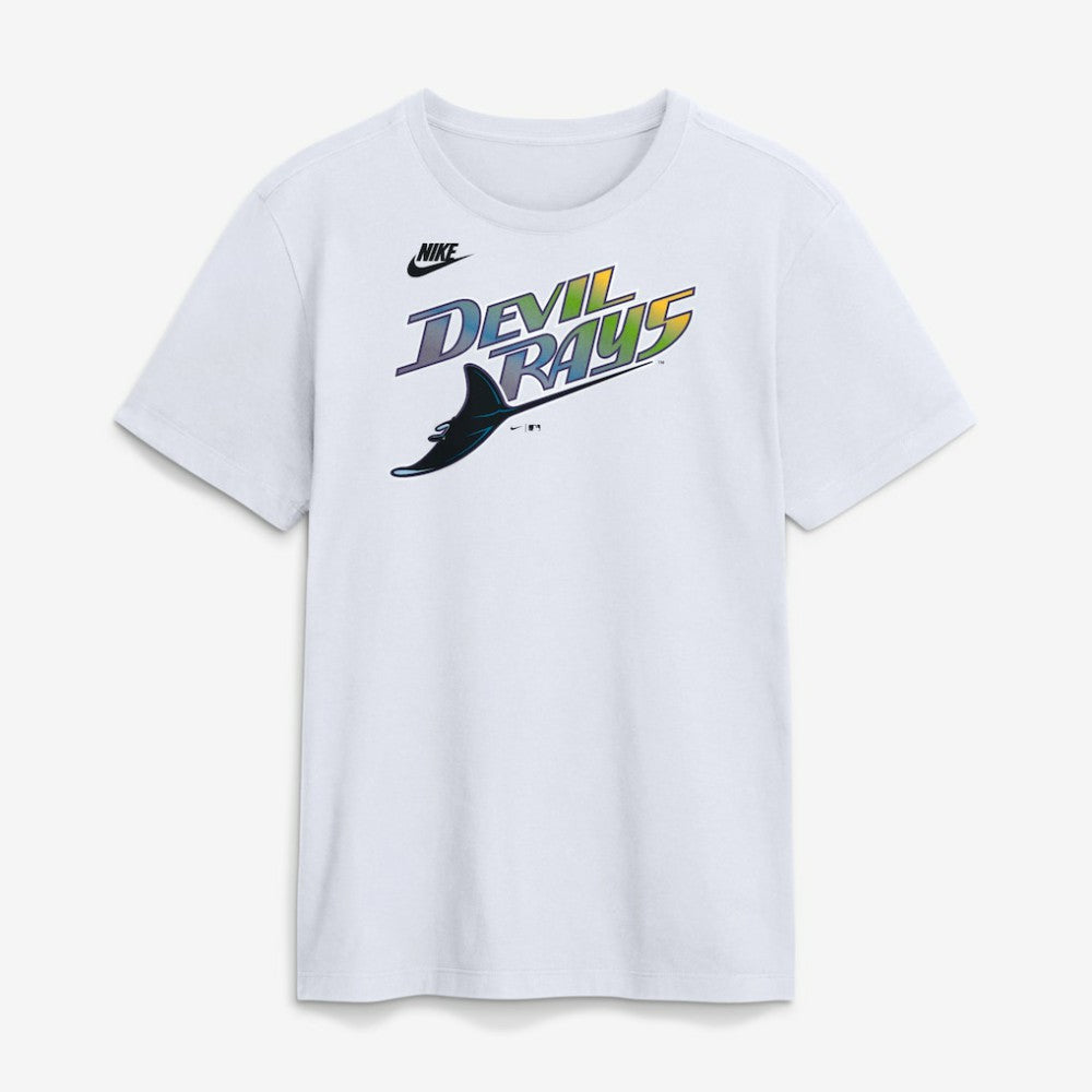 White Tampa Bay Rays Nike Cooperstown Collection Wordmark T-Shirt