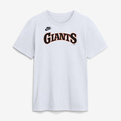 White San Francisco Giants Nike Cooperstown Collection Wordmark T-Shirt