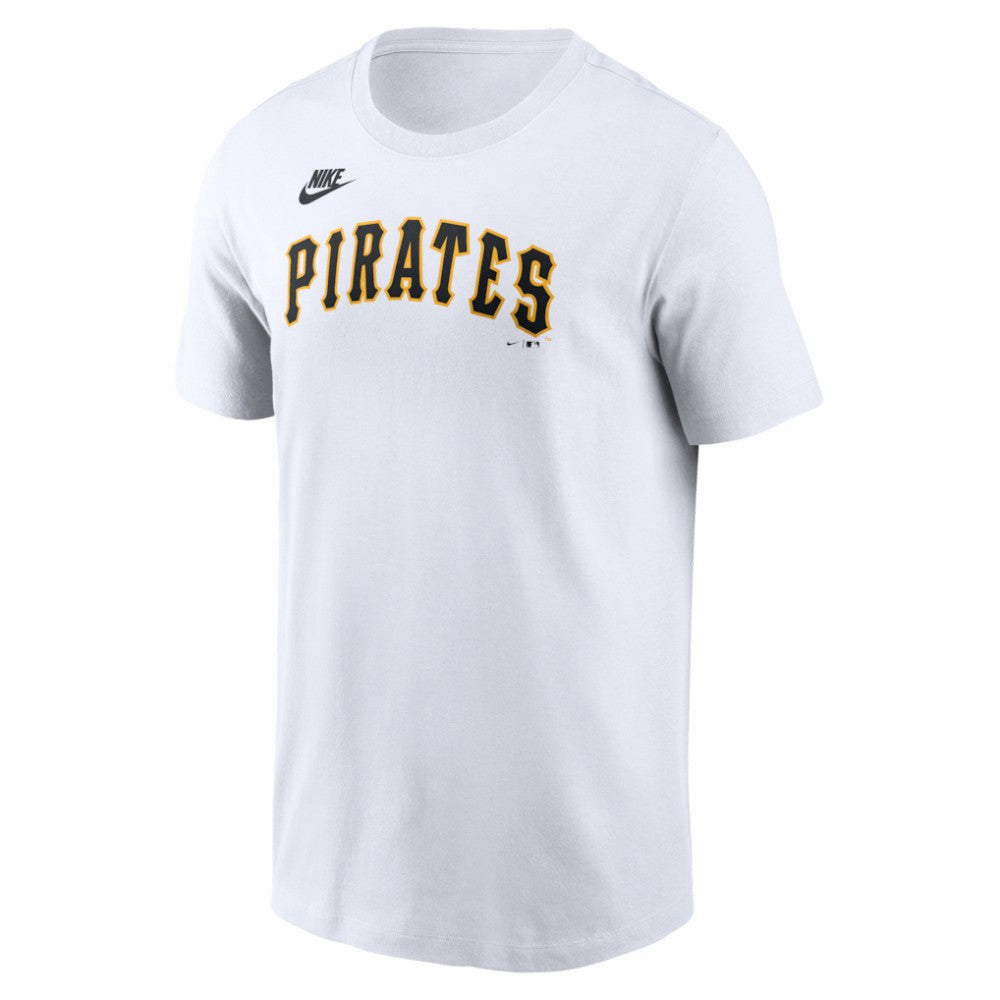 White Pittsburgh Pirates Nike Cooperstown Collection Wordmark T-Shirt