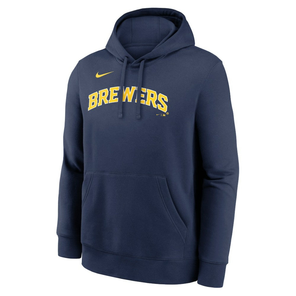 Navy Milwaukee Brewers Nike Dri-Fit Club Hoodie