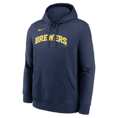 Navy Milwaukee Brewers Nike Dri-Fit Club Hoodie