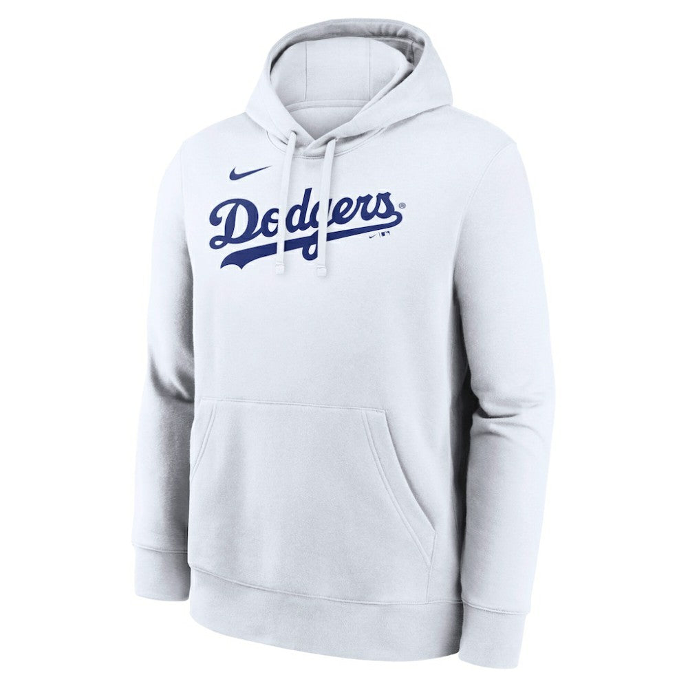 White Los Angeles Dodgers Nike Dri-Fit Club Hoodie