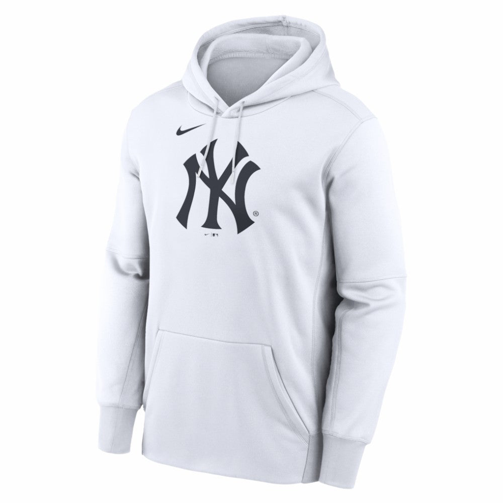 White New York Yankees Nike Logo Club Hoodie