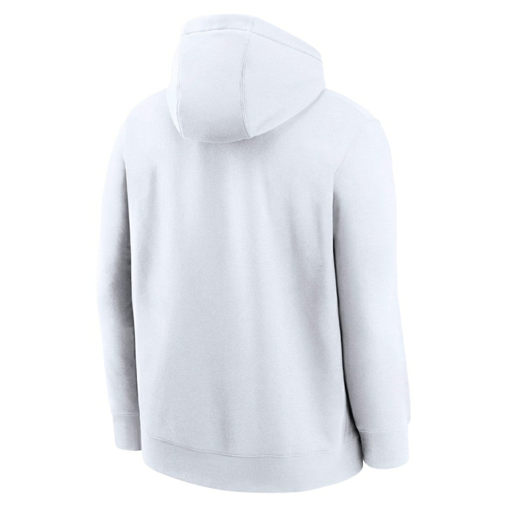 White Milwaukee Brewers Nike Logo Club Hoodie