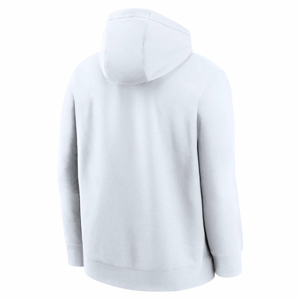 White Cincinnati Reds Nike Logo Club Hoodie