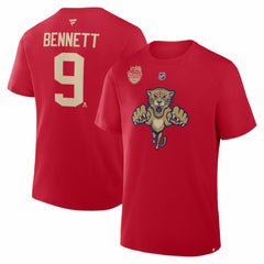 NHL Sam Bennett Florida Panthers Fanatics 2026 NHL Winter Classic Authentic Stack Name & Number T-Shirt