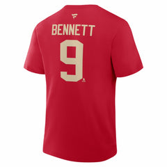 NHL Sam Bennett Florida Panthers Fanatics 2026 NHL Winter Classic Authentic Stack Name & Number T-Shirt