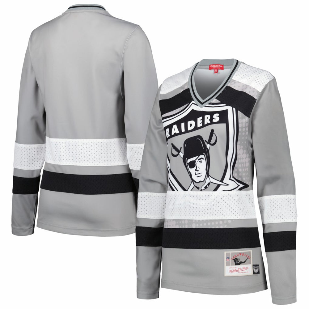 Women's Big Face 7.0 Long Sleeve Jersey T-Shirt - Las Vegas Raiders T-shirts