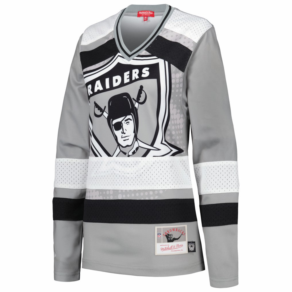 Women's Big Face 7.0 Long Sleeve Jersey T-Shirt - Las Vegas Raiders T-shirts