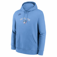 Powder Blue Toronto Blue Jays Nike Cooperstown Collection Wordmark Club Hoodie