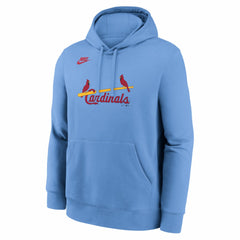 Light Blue St. Louis Cardinals Nike Cooperstown Collection Wordmark Club Hoodie