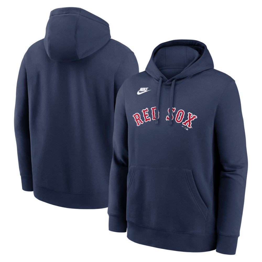 Navy Boston Red Sox Nike Cooperstown Collection Wordmark Club Hoodie