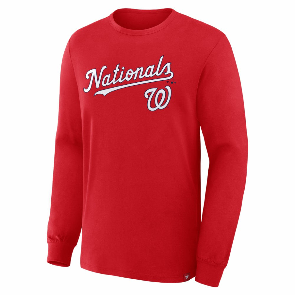 Red Washington Nationals Fanatics Lock-Up Legacy Long Sleeve T-Shirt