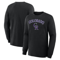 Black Colorado Rockies Fanatics Lock-Up Legacy Long Sleeve T-Shirt
