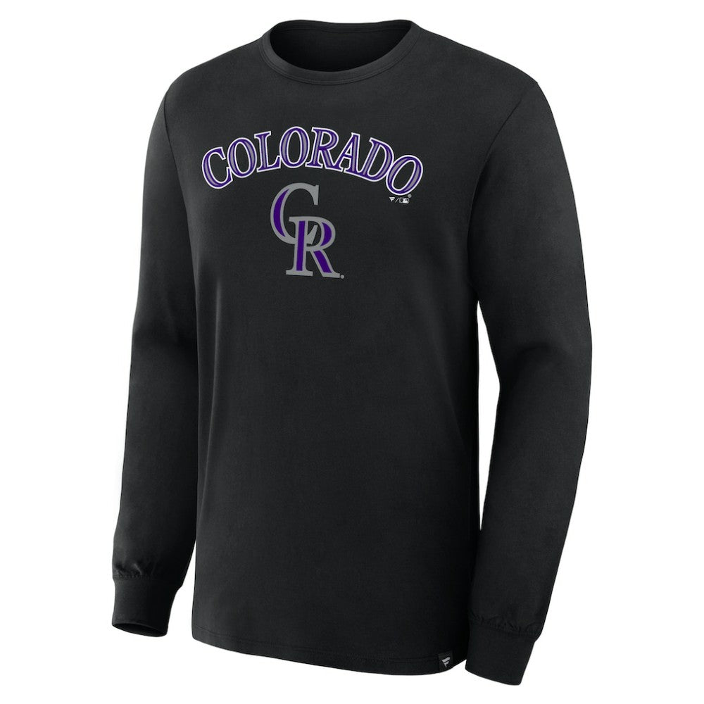 Black Colorado Rockies Fanatics Lock-Up Legacy Long Sleeve T-Shirt