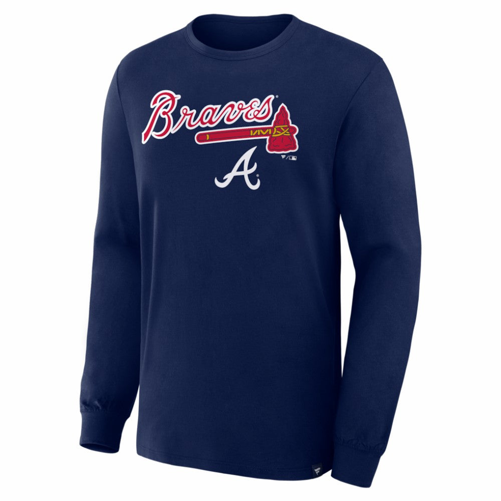 Navy Atlanta Braves Fanatics Lock-Up Legacy Long Sleeve T-Shirt