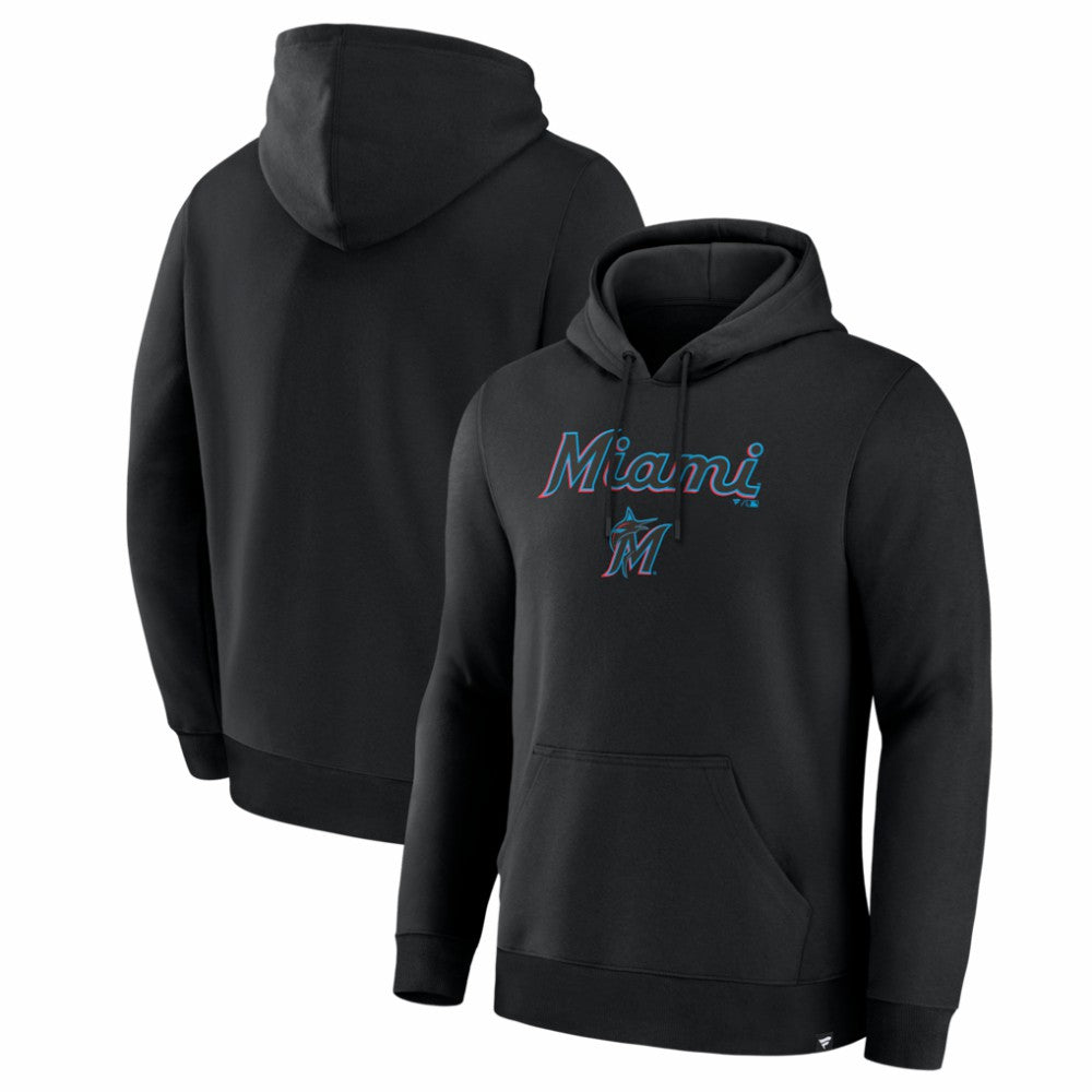 Black Miami Marlins Fanatics Lock-Up Legacy Hoodie