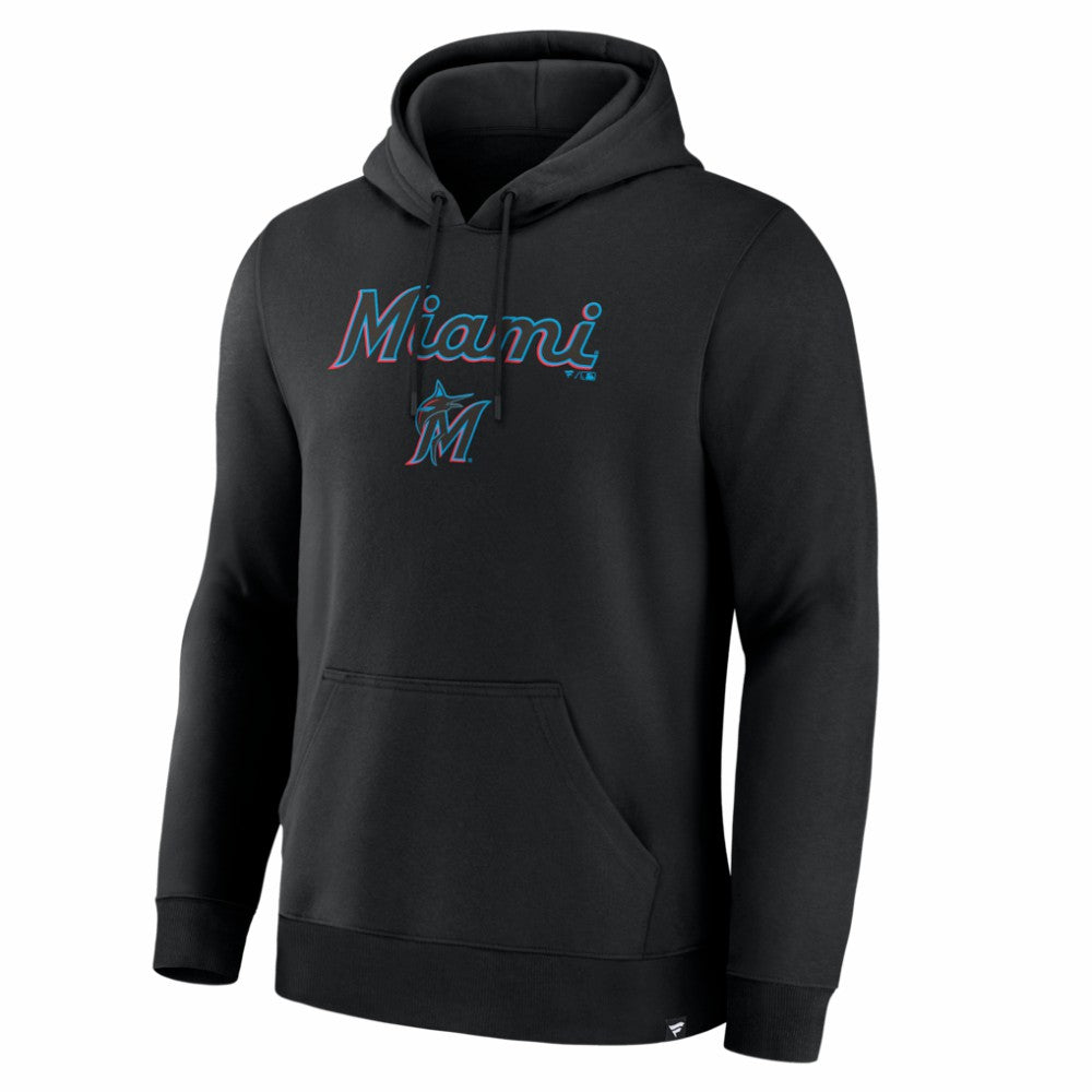 Black Miami Marlins Fanatics Lock-Up Legacy Hoodie