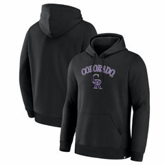 Black Colorado Rockies Fanatics Lock-Up Legacy Hoodie