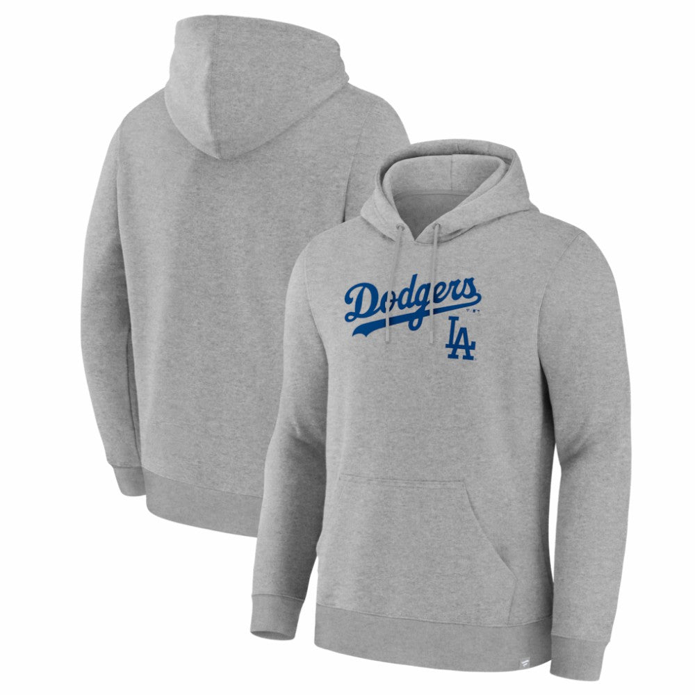 Heather Gray Los Angeles Dodgers Fanatics Lock-Up Legacy Hoodie