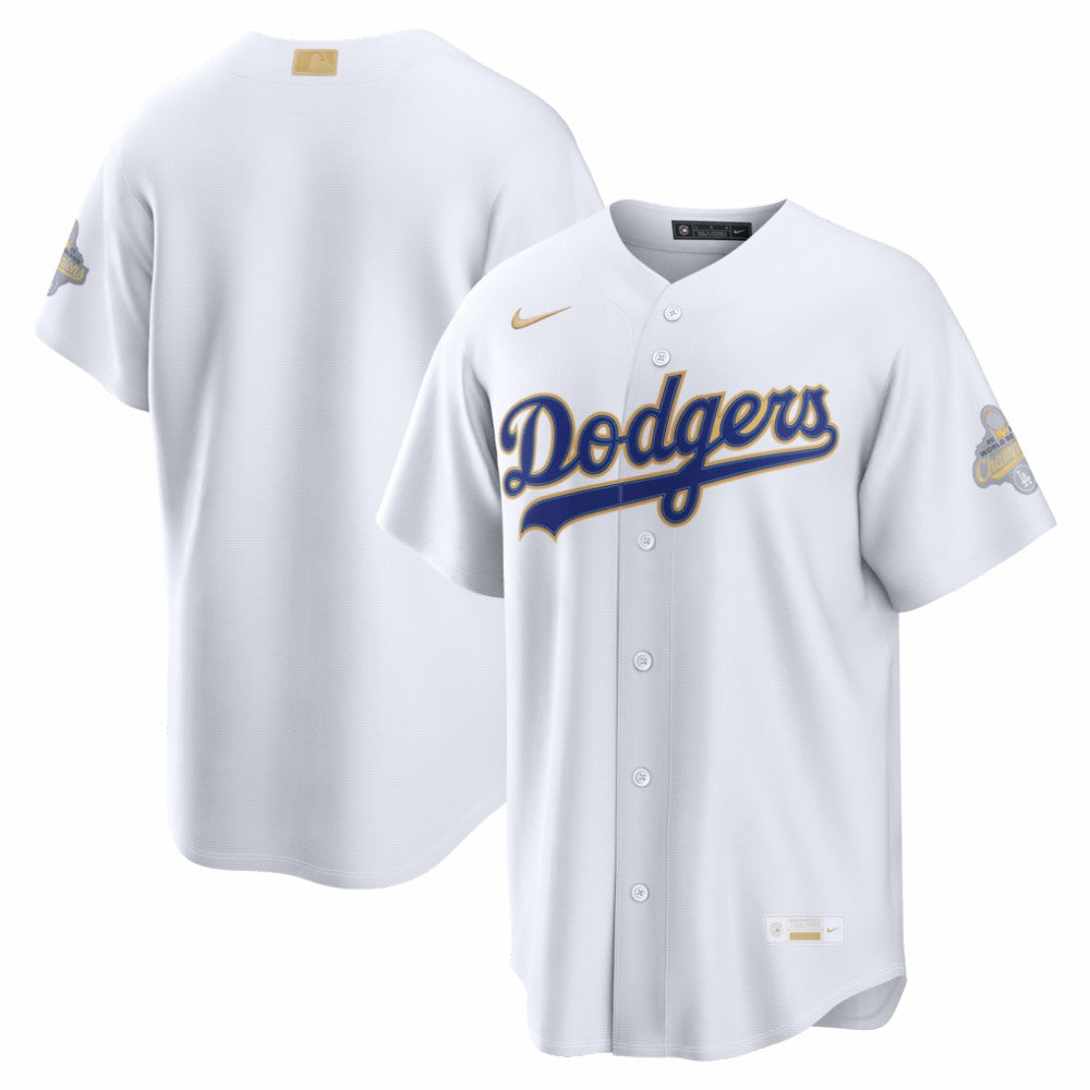White Los Angeles Dodgers Nike 2026 Gold Collection Stadium Jersey