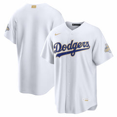 White Los Angeles Dodgers Nike 2026 Gold Collection Stadium Jersey