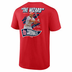 Red Ozzie Smith St. Louis Cardinals Fanatics Retired Player Nickname Name & Number T-Shirt