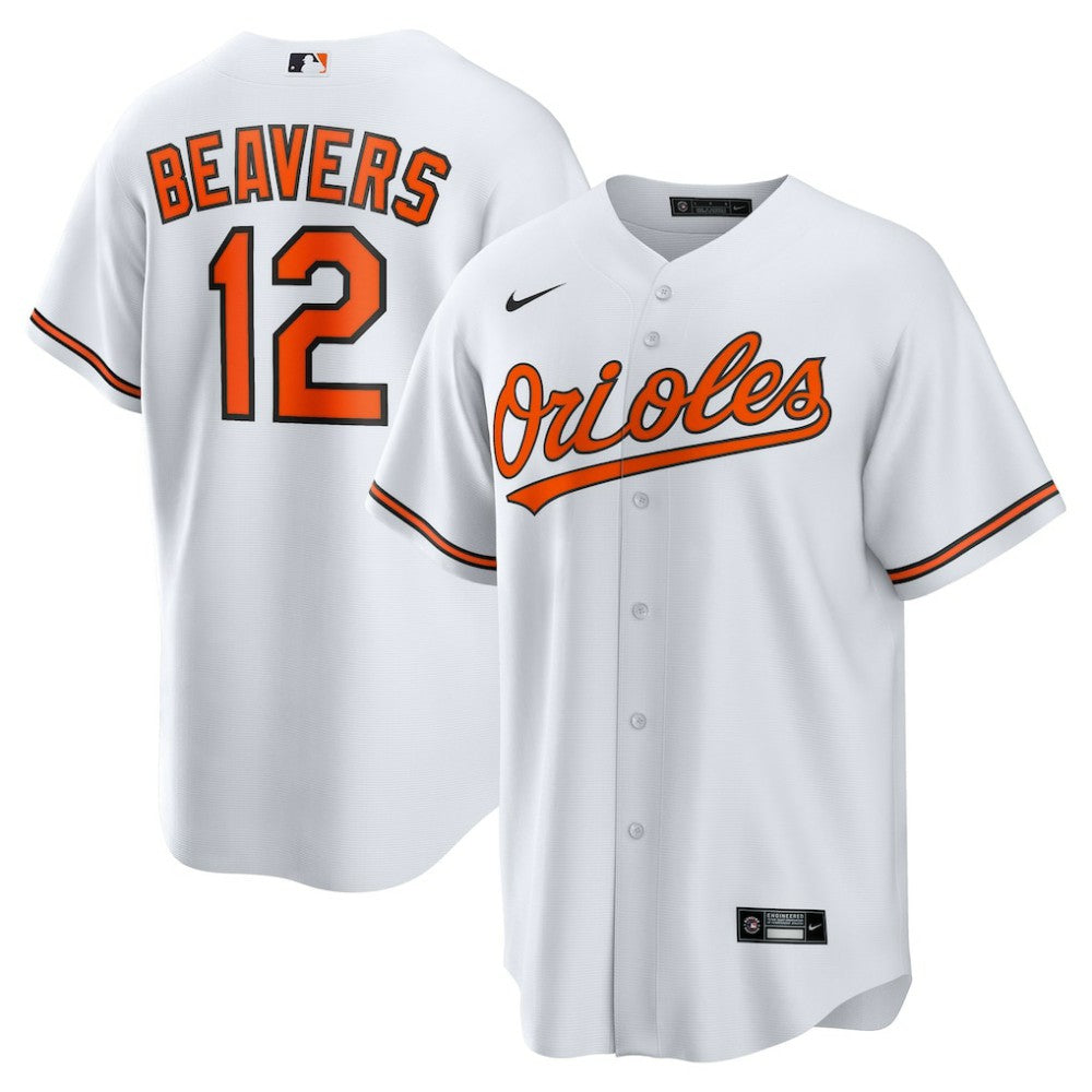 White Dylan Beavers Baltimore Orioles Nike Home Replica Jersey