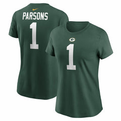 Micah Parsons  Women's Name & Number T-Shirt - Green Bay Packers T-shirts