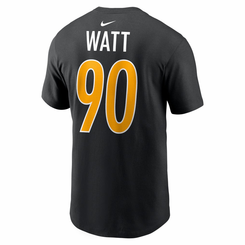 T.J. Watt  Carbon Name & Number T-Shirt - Pittsburgh Steelers T-shirts
