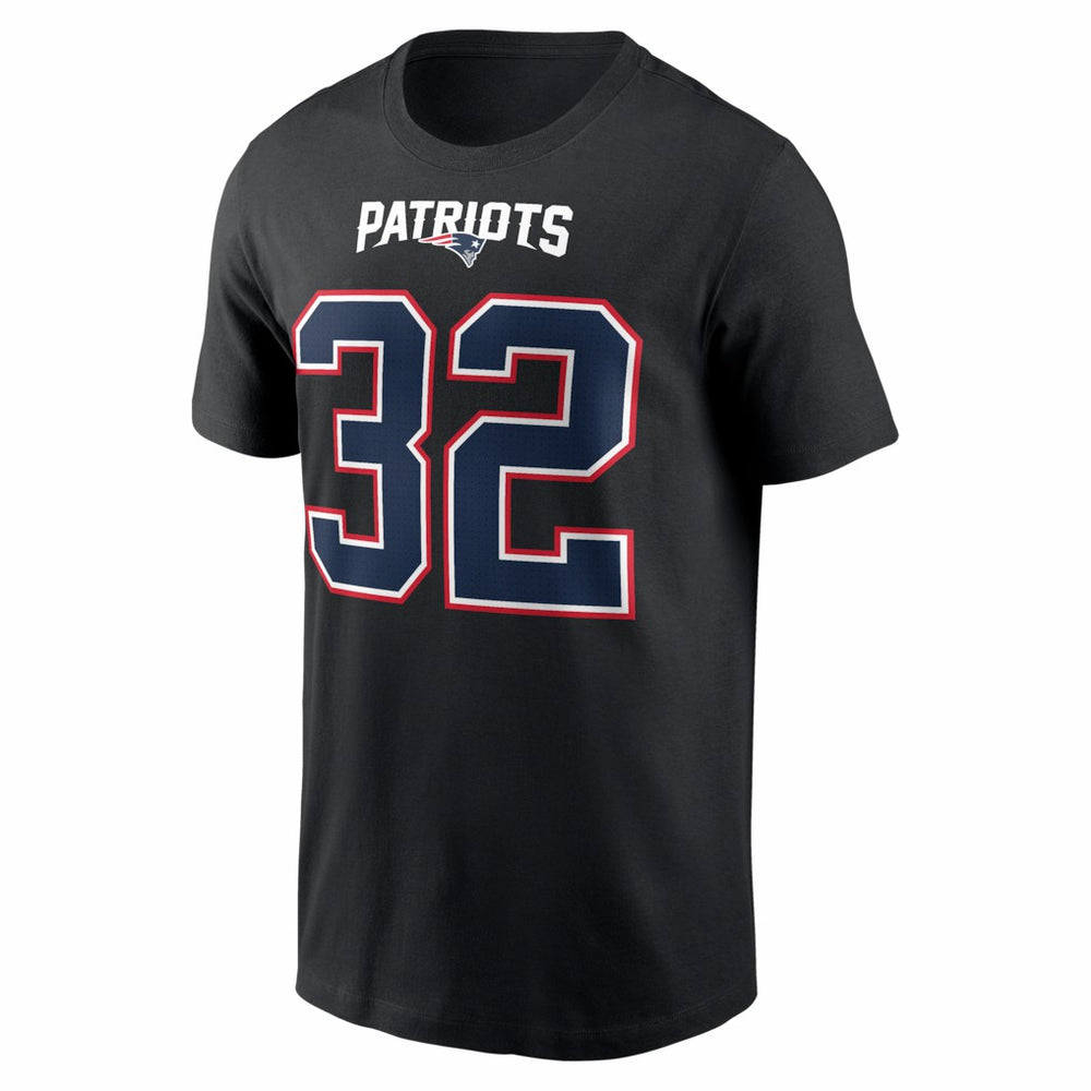 TreVeyon Henderson  Carbon Name & Number T-Shirt - New England Patriots T-shirts