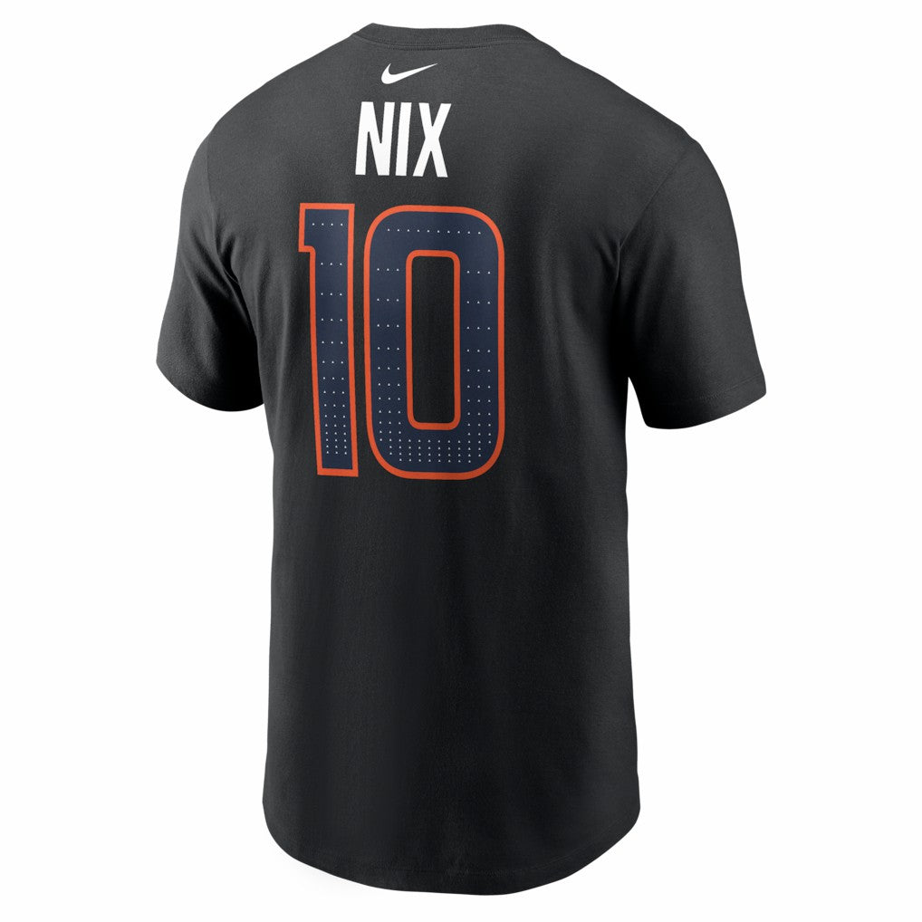 Bo Nix  Carbon Name & Number T-Shirt - Denver Broncos T-shirts