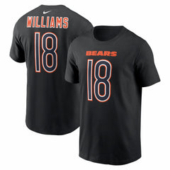 Caleb Williams  Carbon Name & Number T-Shirt - Chicago Bears T-shirts