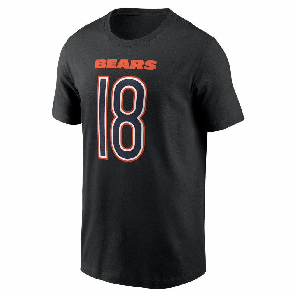 Caleb Williams  Carbon Name & Number T-Shirt - Chicago Bears T-shirts