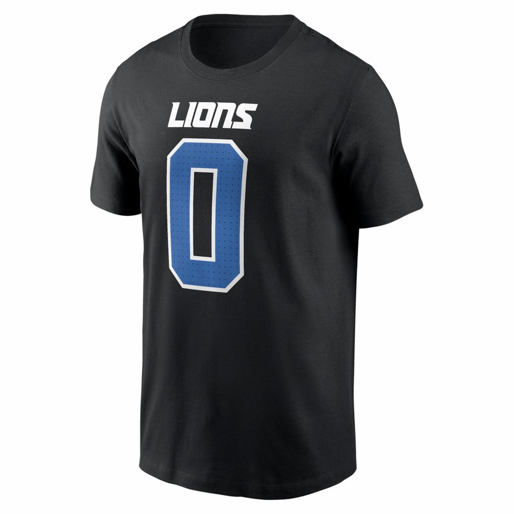 Jahmyr Gibbs  Carbon Name & Number T-Shirt - Detroit Lions T-shirts
