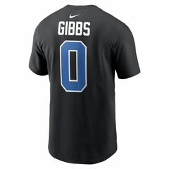Jahmyr Gibbs  Carbon Name & Number T-Shirt - Detroit Lions T-shirts