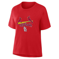 Red St. Louis Cardinals Fanatics Women's Lockup Legacy T-Shirt