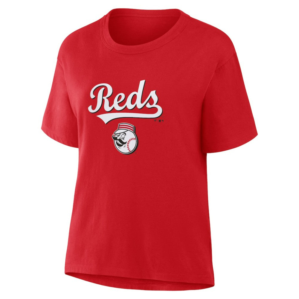 Red Cincinnati Reds Fanatics Women's Lockup Legacy T-Shirt
