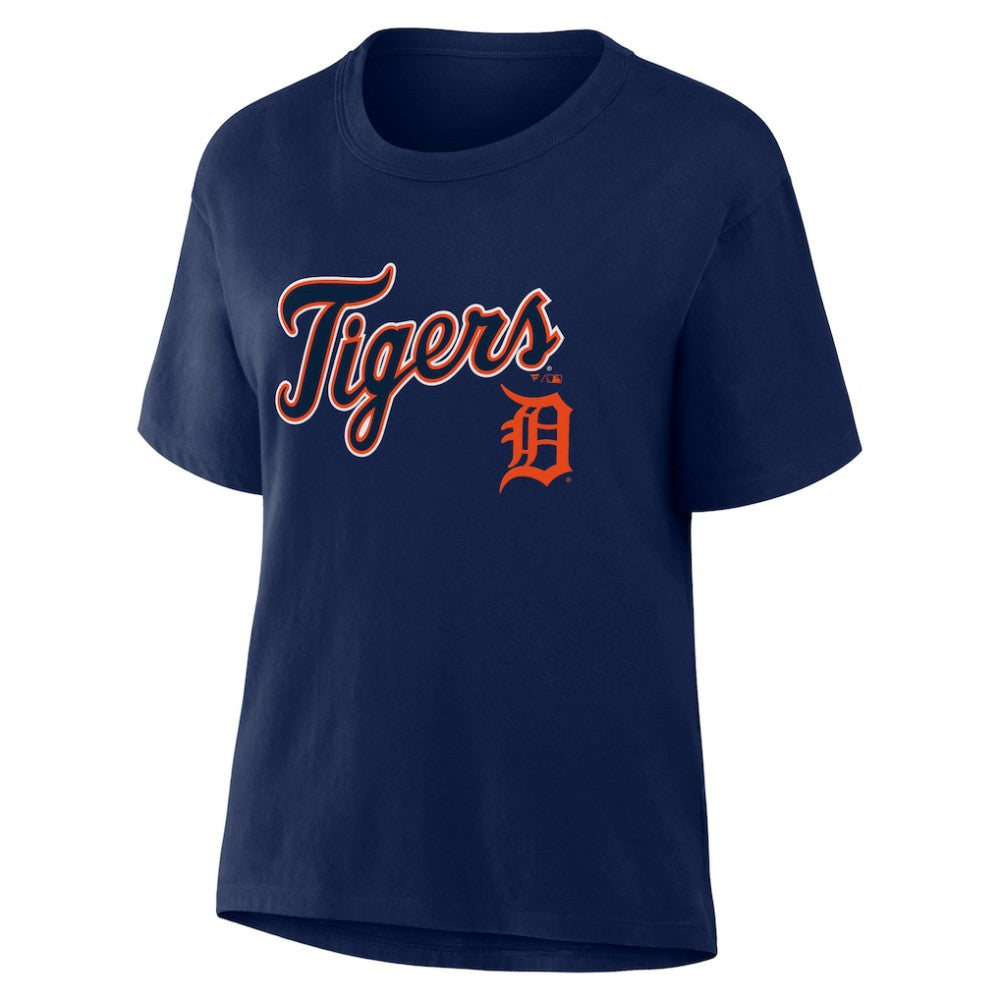 Navy Detroit Tigers Fanatics Women's Lockup Legacy T-Shirt