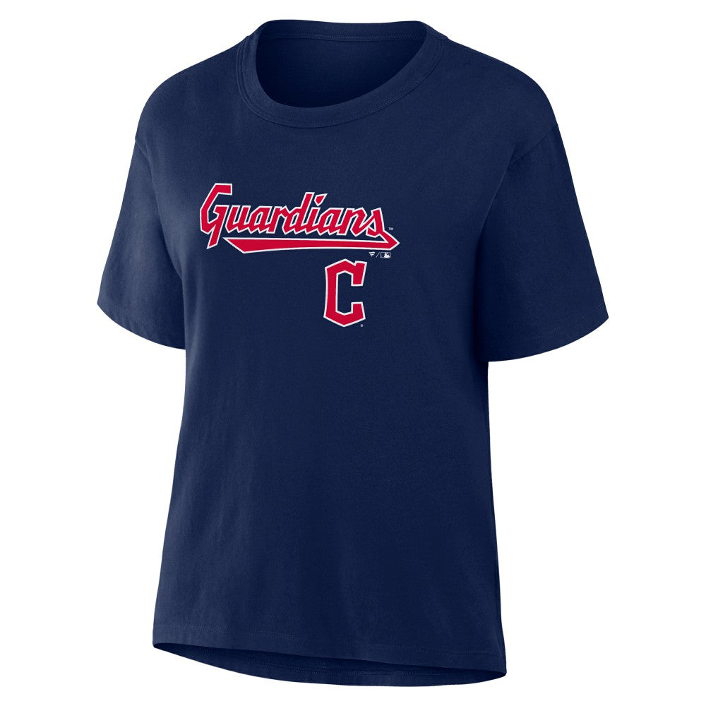 Navy Cleveland Guardians Fanatics Women's Lockup Legacy T-Shirt