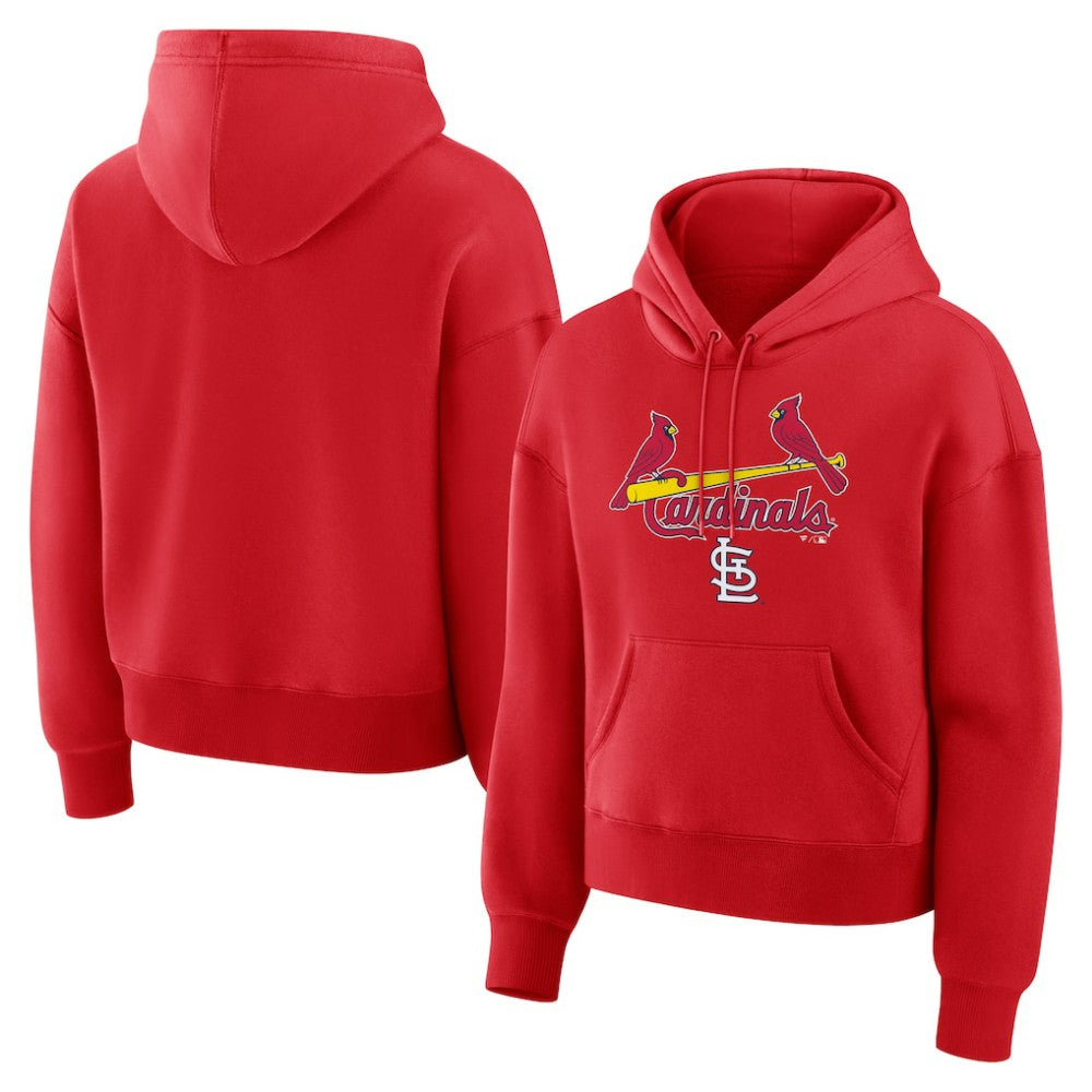 Red St. Louis Cardinals Fanatics Women's Lockup Legacy Fleece Hoodie