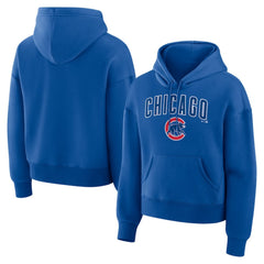 Royal Chicago Cubs Fanatics Women's Lockup Legacy Fleece Hoodie