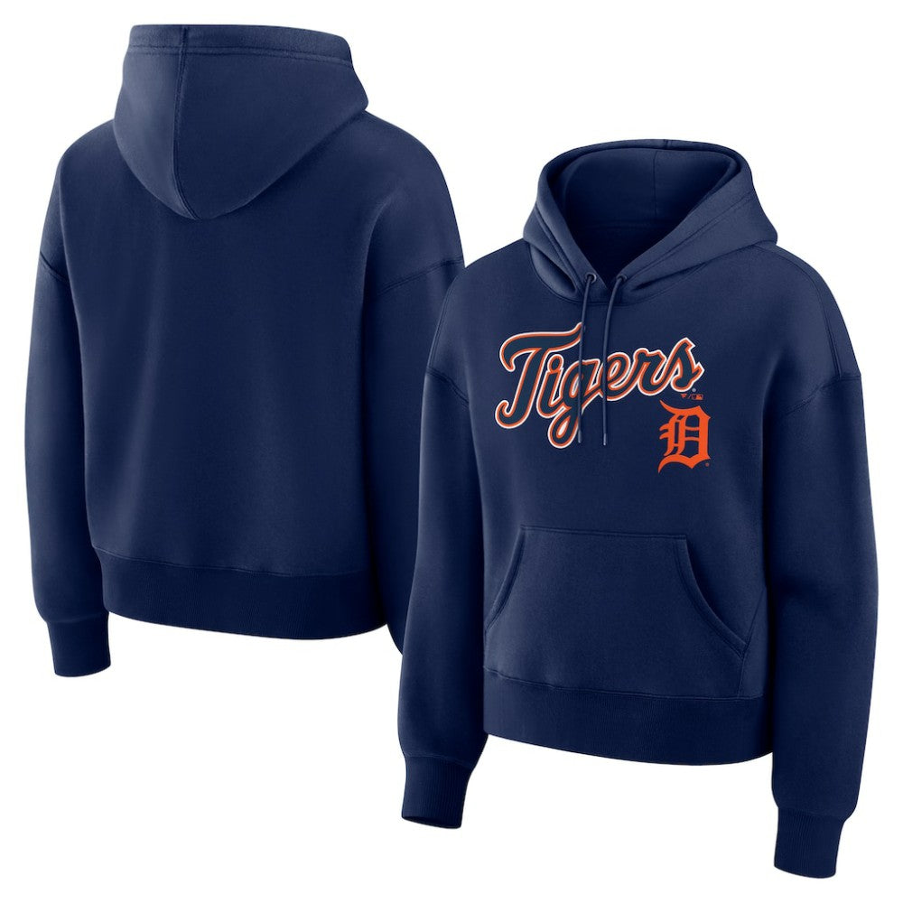 Navy Detroit Tigers Fanatics Women's Lockup Legacy Fleece Hoodie